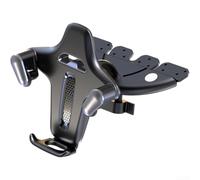 Vilgftyiet Puerta Smartphone Auto Ranura CD Giratorio 360 Grados Operación Una Mano 4.7 a 7.2 Pulgadas Seguro(Silver)