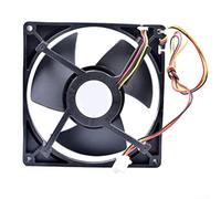 Vilgftyiet RMT62765 U12E12MS1CA3-52Z32 Ventilador de refrigerador, 12 V 0.15 A, motor de soplador de 3 pines de 3 cables, pieza de repuesto de 12.5 cm para electrodomésticos principales