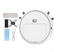 Vilgftyiet Robot aspirador automático y fregona para combo, succión de barrido 3 en 1 para pelo de mascotas, ultra silencioso, 45 dB, 6 cm para ajuste delgado para suelos del hogar, azulejos y mármol