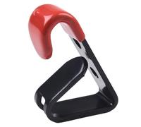 Vilgftyiet Soporte de metal para montaje en pared para llantas de 13 a 22 pulgadas, capacidad de carga de 35 kg, acabado negro y rojo