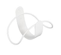 Vilgftyiet Soporte de pared para manguera de jardín, construcción de acero al carbono con capacidad de carga de 5 kg para manguera M, blanco o negro y blanco