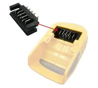 Vilgftyiet Soporte de terminal de conector para DCB118 DCB115 DCB112 DCB105 DCB090, adaptador USB para cargador Dewalt 14.4V 18V, PCB negro, 8 x 1 cm