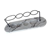 Vilgftyiet Soporte para cepillo de dientes para baño con base de diatomita, organizador de cepillo de dientes de metal para pasta de dientes, peine de maquinilla de afeitar, 3 ranuras redondas y 1