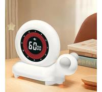 Vilgftyiet Temporizador visual cósmico de 60 minutos para niños, cuenta regresiva silenciosa con alarma ajustable, herramienta de gestión del tiempo para aula o uso doméstico A