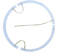 Vilgftyiet Tira LED para ventilador de techo de 38 cm, diseño curvado, 36 W, paquete doble con soporte magnético que cambia de tres colores y tecnología LED de bajo consumo. Tira de luz