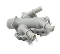 Vilgftyiet Válvula de entrada de agua fría de repuesto para lavadoras LG, parte 5221ER1003S, 12 V CC, ABS robusto y ajuste de metal, cambio directo, gris