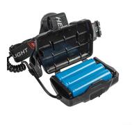 Vilgftyiet XHP70 LED Linterna frontal USB recargable Zoomable Faro 500m Distancia SOS modo estroboscópico carcasa sellada para trekking espeleología azul (B)