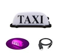VILIERY Luz De Señal De TAXI Para Techo De Coche, Luces De TAXI Recargables, Iluminación De TAXI Impermeable Sellada Con Base Magnética, Luz De Señal De TAXI AZUL/ROSA/VERDE/BLANCO (PINK)