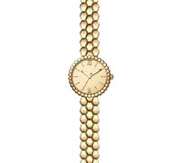 VILKFY Reloj de pulsera analógico para mujer, esfera pequeña, impermeable, de acero inoxidable, estilo retro, informal, de cuarzo, Dorado, Moda