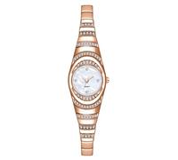 VILKFY Reloj vintage redondo pequeño dorado para mujer, Oro rosa, Retro
