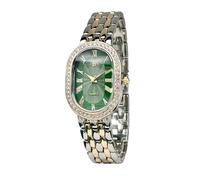 VILKFY Reloj vintage Roma para mujer, con caja ovalada, relojes de vestir, Verde, Moda