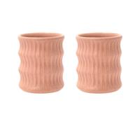 Villa Collection 4 Tazas Styles con diseño acanalado 30 cl Rosa