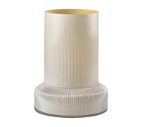 Villa Collection Jarrón de vidrio Hvils Ø21 cm blanco