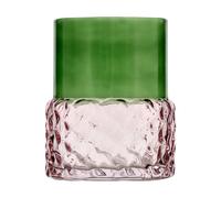Villa Collection Soporte para velas Styles Ø7.7x10 cm Verde-rosa