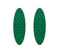 Villa D '5564 Adhesivos Reflectantes Ovalados Diamond Flat, Verde, Juego de 2