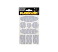 Villa D '5712 Juego de Pegatinas Reflectantes plasticker, Color Blanco