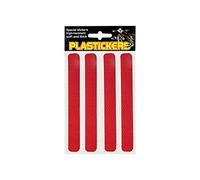 Villa D '5726 Juego de Pegatinas Reflectantes plastickers para Moto, Rojo