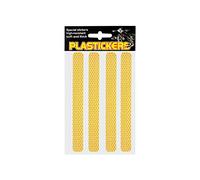 Villa D '5728 Juego de Pegatinas Reflectantes plastickers para Moto, Amarillo