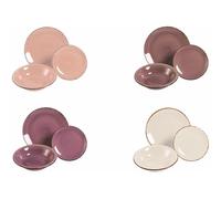 Villa D ' Est Hogar Tivoli Linea Choza Servicio Mesa 12 Piezas Provence En Gres