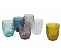 Villa d 'Este Home Tivoli Geometrie Juego 6 Vasos Agua, 300 ml, Multicolor, 6 Unidad