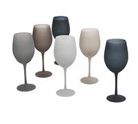 Villa d’Este Home Tivoli Happy Hour Stones - Juego de 6 copas de cristal de 550 ml