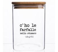 Villa d'Este Home Tivoli 1996 Bote de pasta de 1 l de cristal, tapa de bambú, S.P.Q.eRe