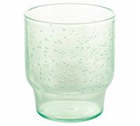 Villa d'Este Home Tivoli 1996 Juego de 6 vasos de agua de 325 ml con burbujas de color verde claro, de plástico MS, Cactus Bubble, único