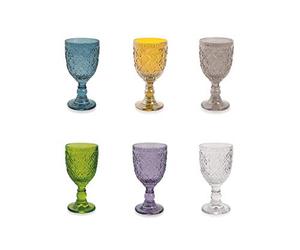 Villa d'Este Home Tivoli 5903650 Marrakech - Juego de 6 copas de cristal, surtido, 280 ml