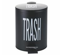 Villa d'Este Home Tivoli Bigismore - Cubo de basura con pedal (3 L), color negro