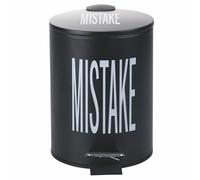 Villa d'Este Home Tivoli Bigismore - Cubo de basura con pedal, 3 L, color negro