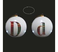 Villa d'Este Home Tivoli Bola de Navidad LED Ø 10 cm, Monogram D