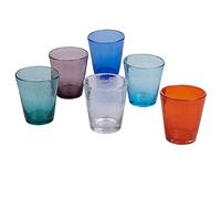 Villa d'Este Home Tivoli Infinito Cancun - Juego de 6 vasos de agua (330 ml, pasta de vidrio soplado)