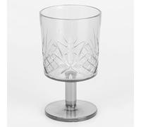 Villa d'Este Home Tivoli Juego de 6 copas de 340 ml de acrílico, superficie trabajada, transparente, Fashion