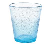 Villa d'Este Home Tivoli Juego de 6 vasos de agua azul 330 ml de pasta de vidrio soplado Cancún Satin