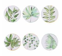 Villa d'Este Home Tivoli Oriental Botanique - Juego de 6 salvamanteles de 33 cm de diámetro, de plástico PP