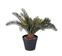 Villa d'Este Home Tivoli Planta Artificial Cycas, Maceta de hormigón, Ø15,5x40 cm