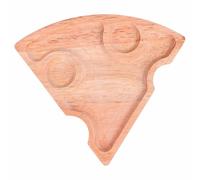 Villa d'Este Home Tivoli Plato de madera natural de 19 x 22 cm