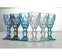 Villa d'Este Home Tivoli Prisma Ocean - Juego de 6 licores de cristal (45 ml)
