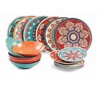 Villa d'Este Home Tivoli Shiraz - Vajilla de 18 piezas de porcelana