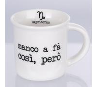 Villa d'Este Home Tivoli Taza de café 90 ml de porcelana, Capricornio, S.P.Q.eRe Zodiaco