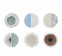 Villa d'Este Home Tivoli Venice Lido - Juego de 6 salvamanteles de 33 cm de diámetro, de plástico PP