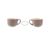 Villa d'Este Home Tivoli Victionary Jumbo Mug Despertador & Buenos días de gres 520 ml