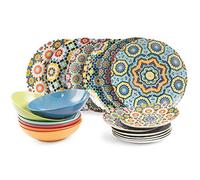 Villa d'Este Home Vajilla 18 Piezas Multicolor, 18 Piezas