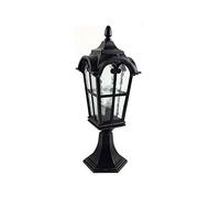 Villa Europea Al Aire Libre Bolardo Columna Linterna Balcón Jardín Patio Terraza De Pie Impermeable IP54 Lámpara De Poste Antigua Valla Romana Pilar Luz E27