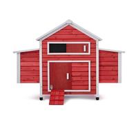 Villa Hahnenkamm Gallinero Casa de gallinas 6 espacios 157x113x100 cm OneConcept