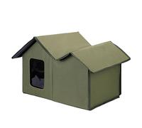 Villa House - Casa para perros al aire libre, impermeable, Oxford, resistente a los arañazos, cama para mascotas, refugio para mascotas, cueva de invierno para mascotas
