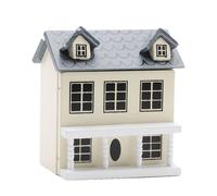 Villa Miniature, hecho a mano, proyecto de casa pequeña hecha a mano, juego de decoración realista para el hogar, juego de construcción creativa y receptiva para adolescentes