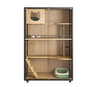 Villa para Gatos Casa for Gatos Cat Villa, Jaula Grande for Mascotas, Espacio Libre súper, no ocupa el Piso, gabinete for Condominio Cerrado para Gatos