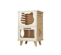 Villa para Gatos Gabinete para Gatos Mesita de Noche Jaula para Gatos Villa para Gatos Arena para Gatos Casa para Gatos Sala de partos para Gatos Casa para Gatos, Casa para Gatos Estilo Cabeza de Oso