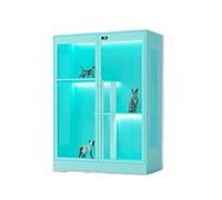 Villa para gatos Jaula de acero para gatos Villa para gatos Casa para gatos Vitrina para gatos Casa para gatos Arena para gatos Hogar Interior Espacio grande Casa para gatos de múltiples capas Condomi